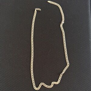 20 in sterling silver Cuban link necklace